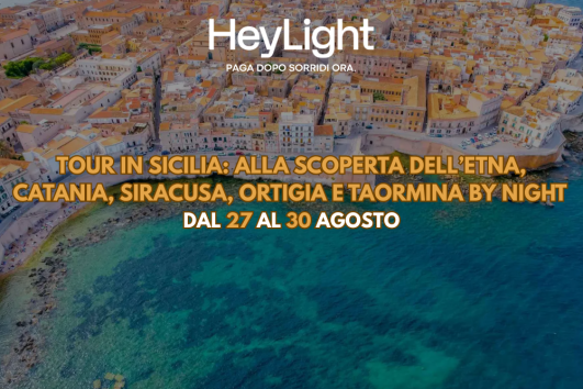 Tour in Sicilia alla scoperta dell'Etna, Catania, Siracusa, Ortigia E Taormina by night